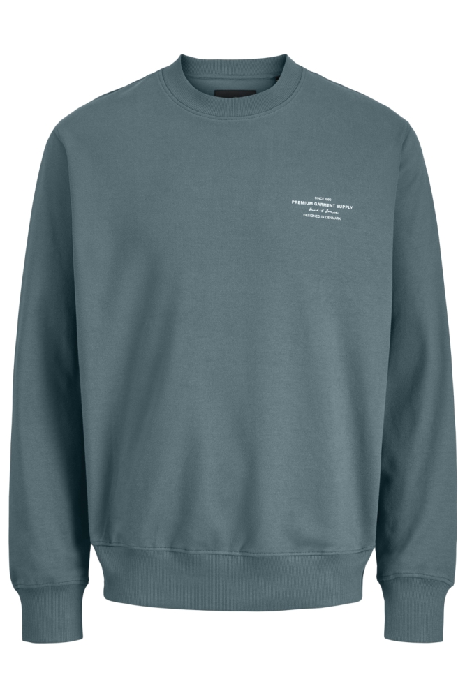 JPRBLACHAD BRANDING SWEAT CREW NECK 12261386 GOBLIN BLUE